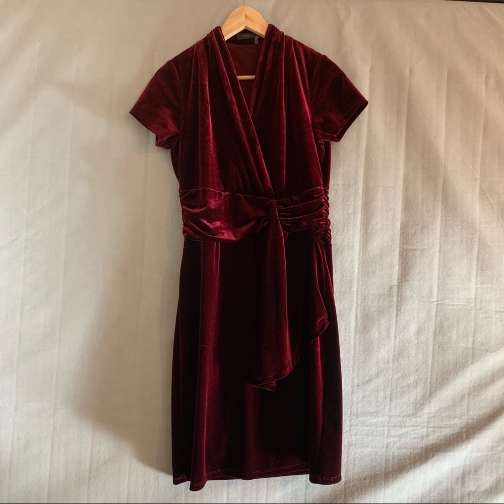 THML Red Velvet Dress Size S